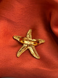 Golden Starfish Ring