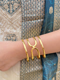 Gold Couture Cuff Bracelet
