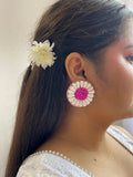 Phool Stud Beaded Earrings