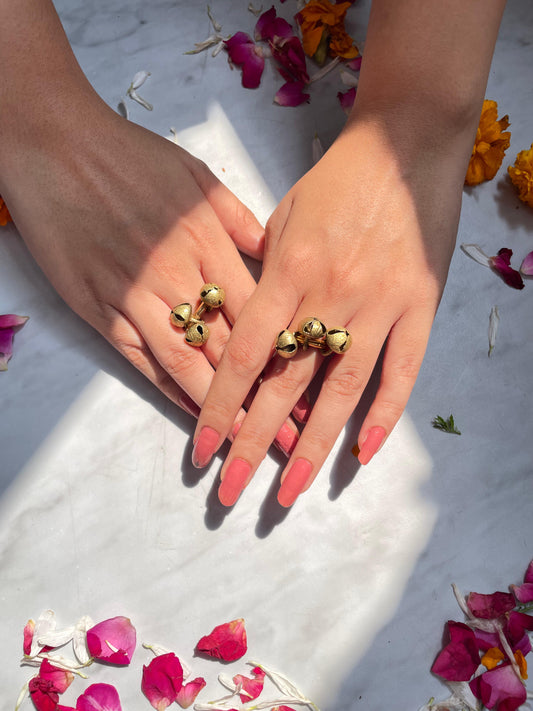 Ghungroo Aarti Ring Pair