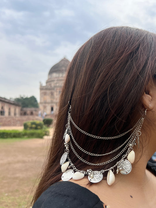 Boho Oxidized Kaanchain Earrings