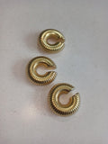 Triple Spiral Chunky Earcuff Combo