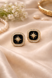 Noir Compass Earrings