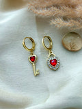 Heartlock Charm Earrings