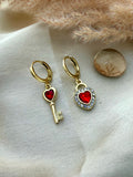 Heartlock Charm Earrings