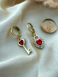 Heartlock Charm Earrings