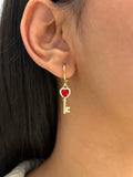 Heartlock Charm Earrings