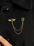 Emerald Honey Brooch