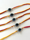 Set Of 5 Evil Eye Rakhi Combo