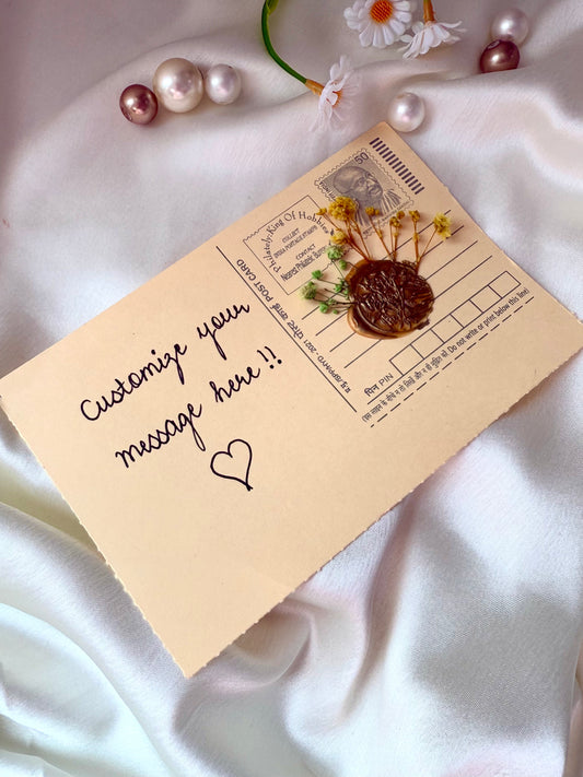 Handwritten Vintage Postcard