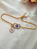 Initial Rakhi Bracelet