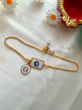Initial Rakhi Bracelet