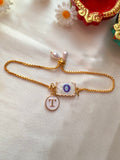 Initial Rakhi Bracelet
