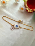 Initial Rakhi Bracelet