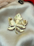 Saffronfall Leaf Brooch