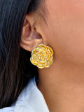 Golden Rose Earrings