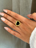 Black Heart Ring