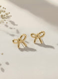 Golden Bow Studs