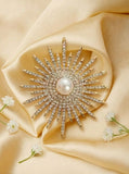 Solara Pearl Burst Brooch