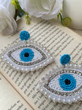 Nazar Raksha Beaded Earrings