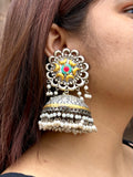 Subhadra Oxidised Jhumka