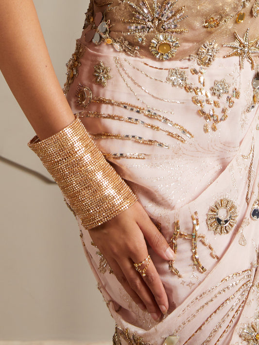 Shimmering Champagne Cuff Bracelet