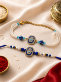 Evil Eye Hamsa Bhaiya Bhabhi Rakhi Combo