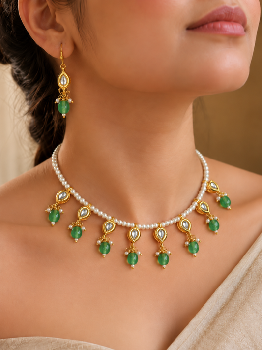 Nayra Kundan Necklace Set