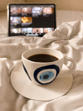 Evil Eye Ceramic Espresso Cup