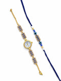 Nazar Luxe Watch Bhaiya Bhabhi Rakhi Combo