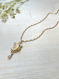 Moon Star Drop Necklace