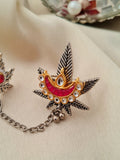 Diwaliyan Oxidised Chain Ring