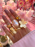 Floral Crown Rings Stack