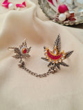 Diwaliyan Oxidised Chain Ring