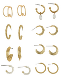 Enchanting Pearl Hoops Combo