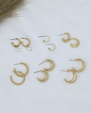 Enchanting Pearl Hoops Combo