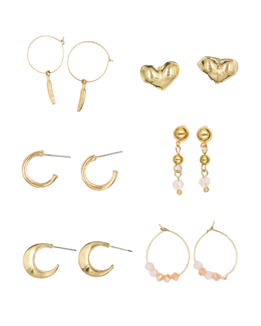 Blush Bloom Earrings Combo