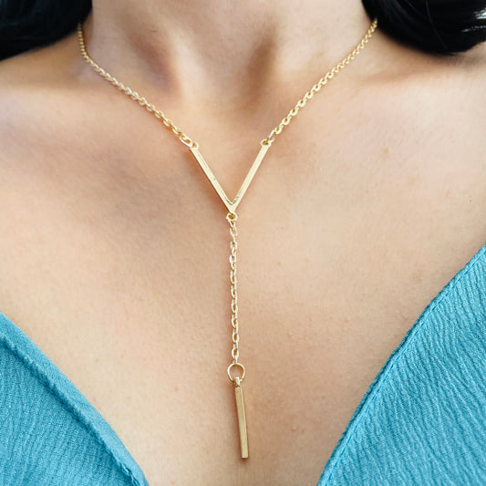 V Line Necklace
