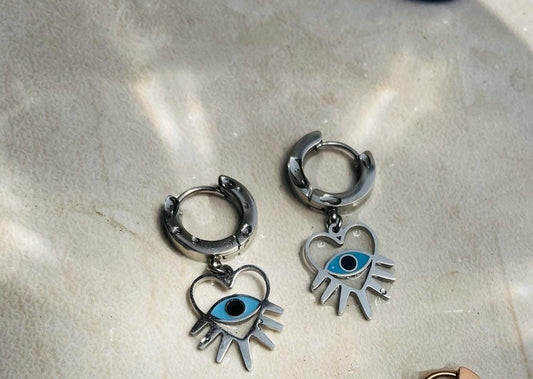 Edgy Evil Eye Huggies