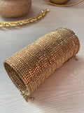 Shimmering Champagne Cuff Bracelet