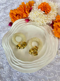 Pearl Ghungroo Aarti Ring Pair