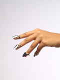 Bombshell Nail Ring Silver