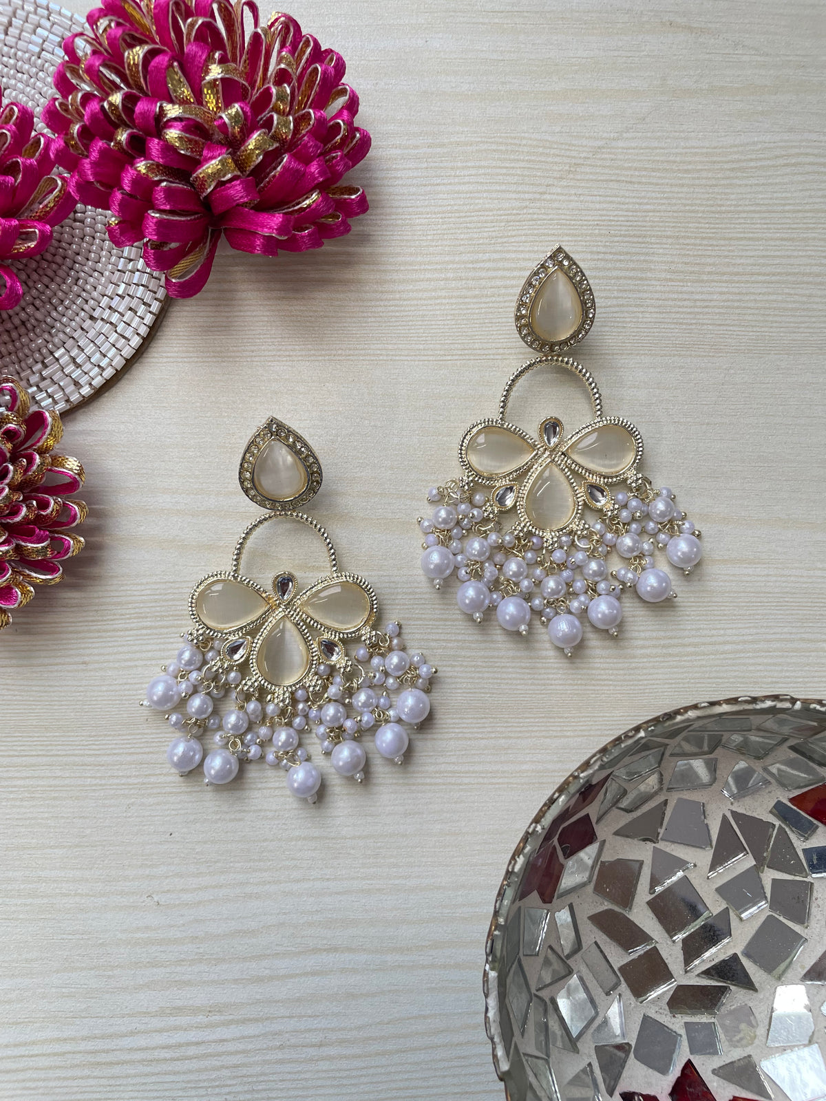 Reeva Kundan Earrings