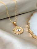 Golden Evil Eye Necklace Set