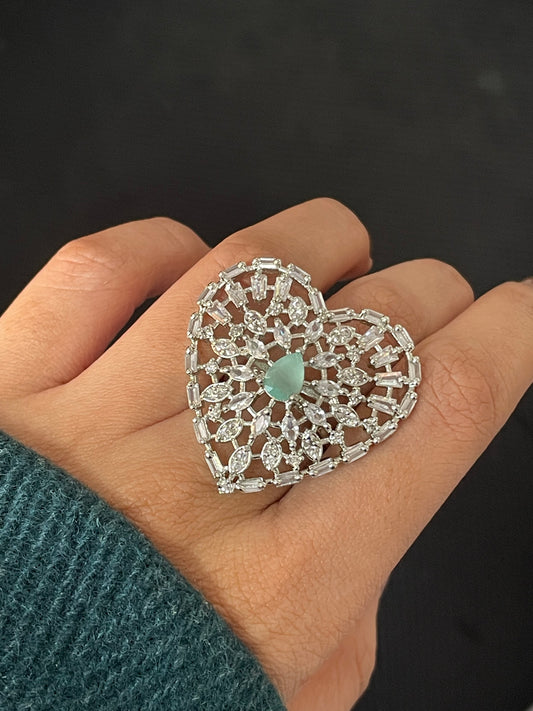 Blushing Love Elegance AD Ring