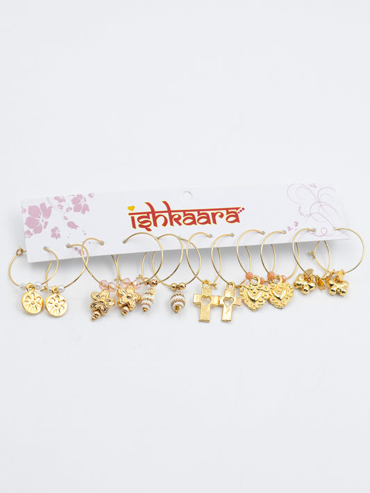 Pastel Girly Hoops Combo