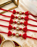 Set of 5 Tiny Kundan Rakh Combo