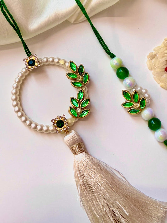 Pearl Bandhan Bhaiya Bhabhi Rakhi Combo