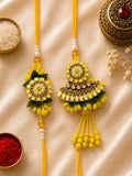 Peetambara Jyoti Bhaiya Bhabhi Rakhi Set