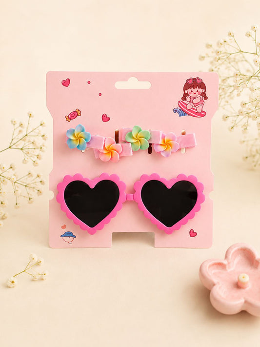 Princess Sunglasses & Hair Clip Set